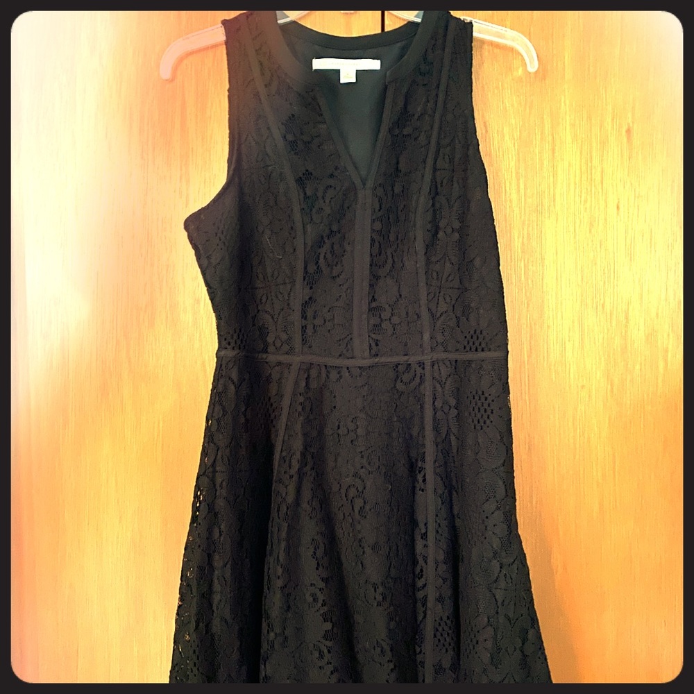 Lauren Conrad black lace dress